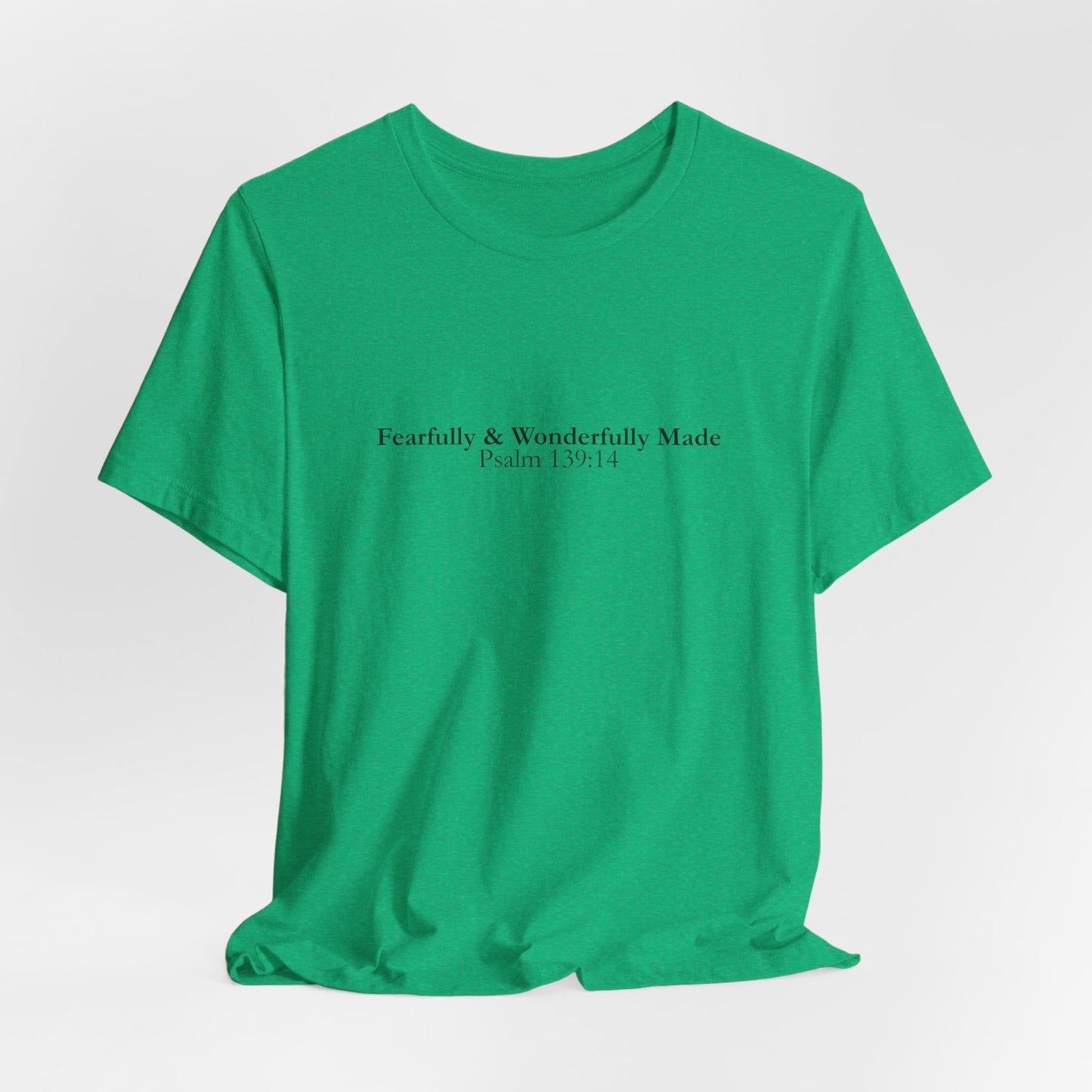 Fearfully & Wonderfully Made – Christian Minimalist T-Shirt (Psalm 139:14)