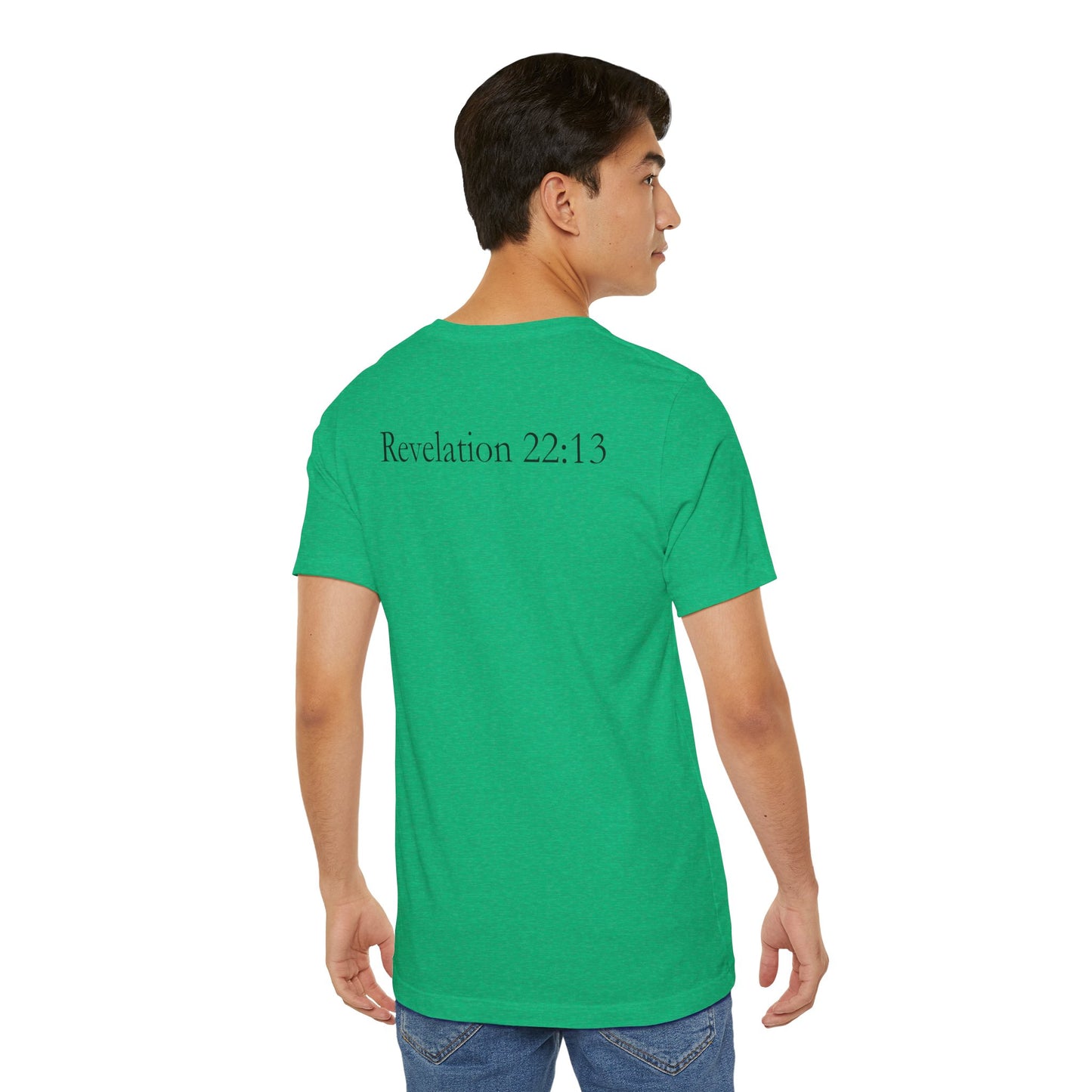 Alpha & Omega – Christian Symbol T-Shirt (Revelation 22:13)