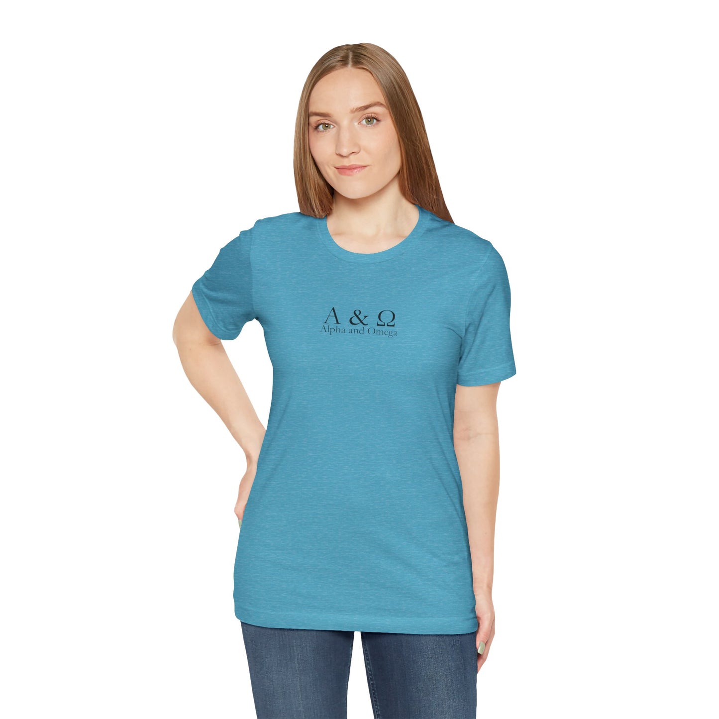 Alpha & Omega – Christian Symbol T-Shirt (Revelation 22:13)