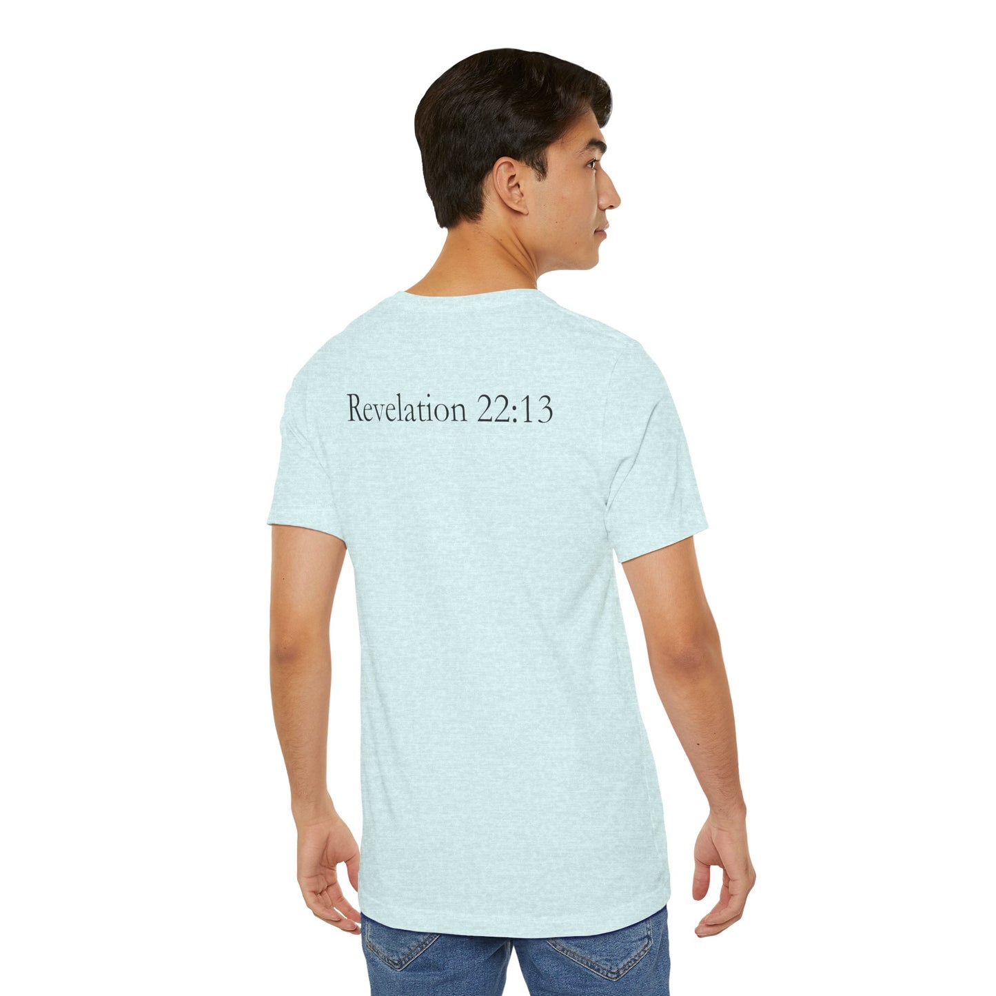 Alpha & Omega – Christian Symbol T-Shirt (Revelation 22:13)