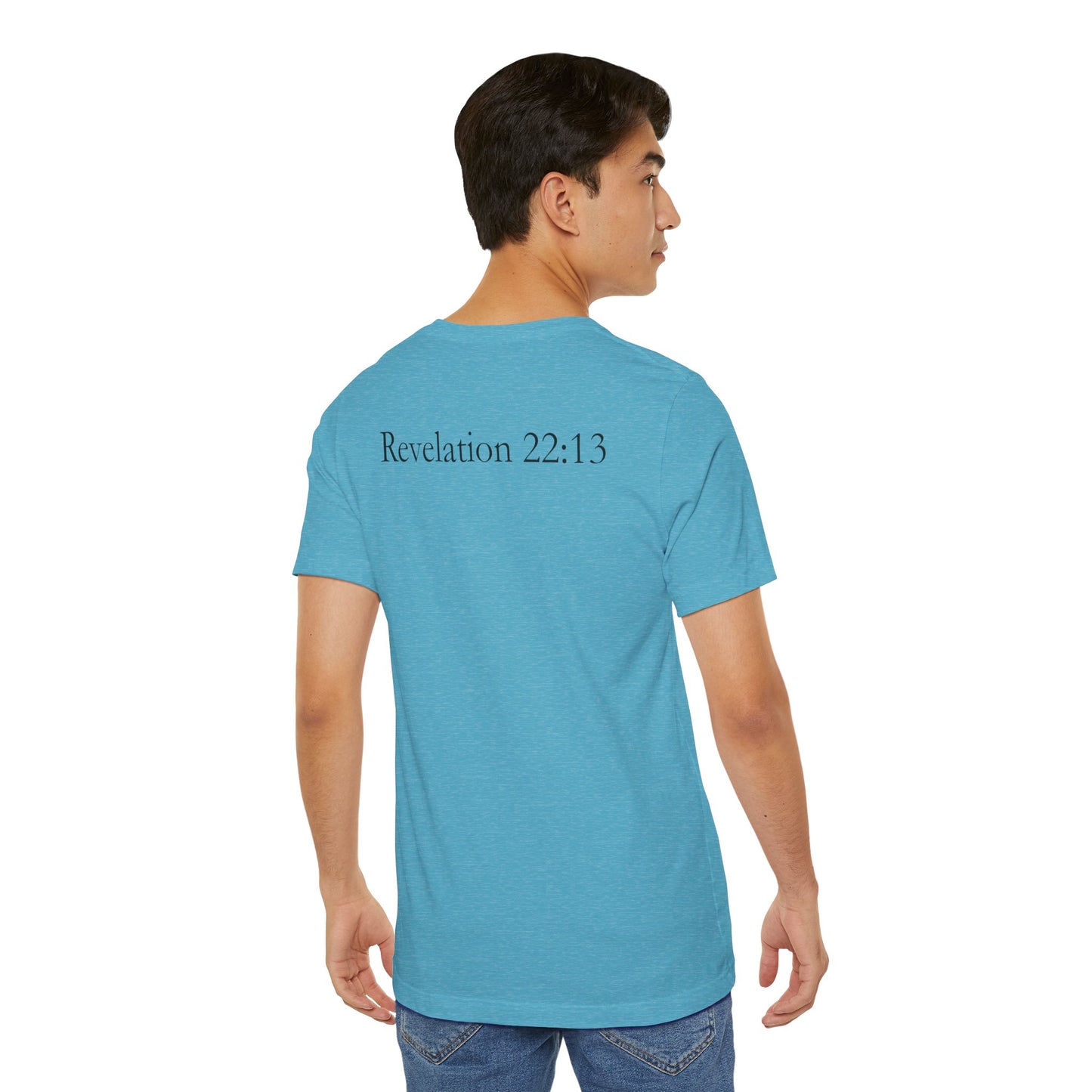 Alpha & Omega – Christian Symbol T-Shirt (Revelation 22:13)