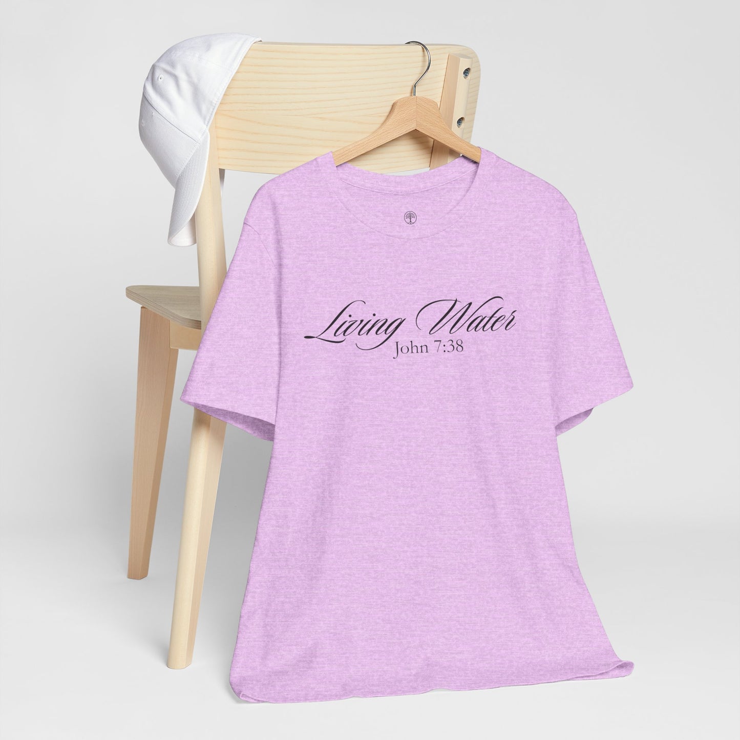 Living Water – Christian Minimalist T-Shirt (John 7:38)