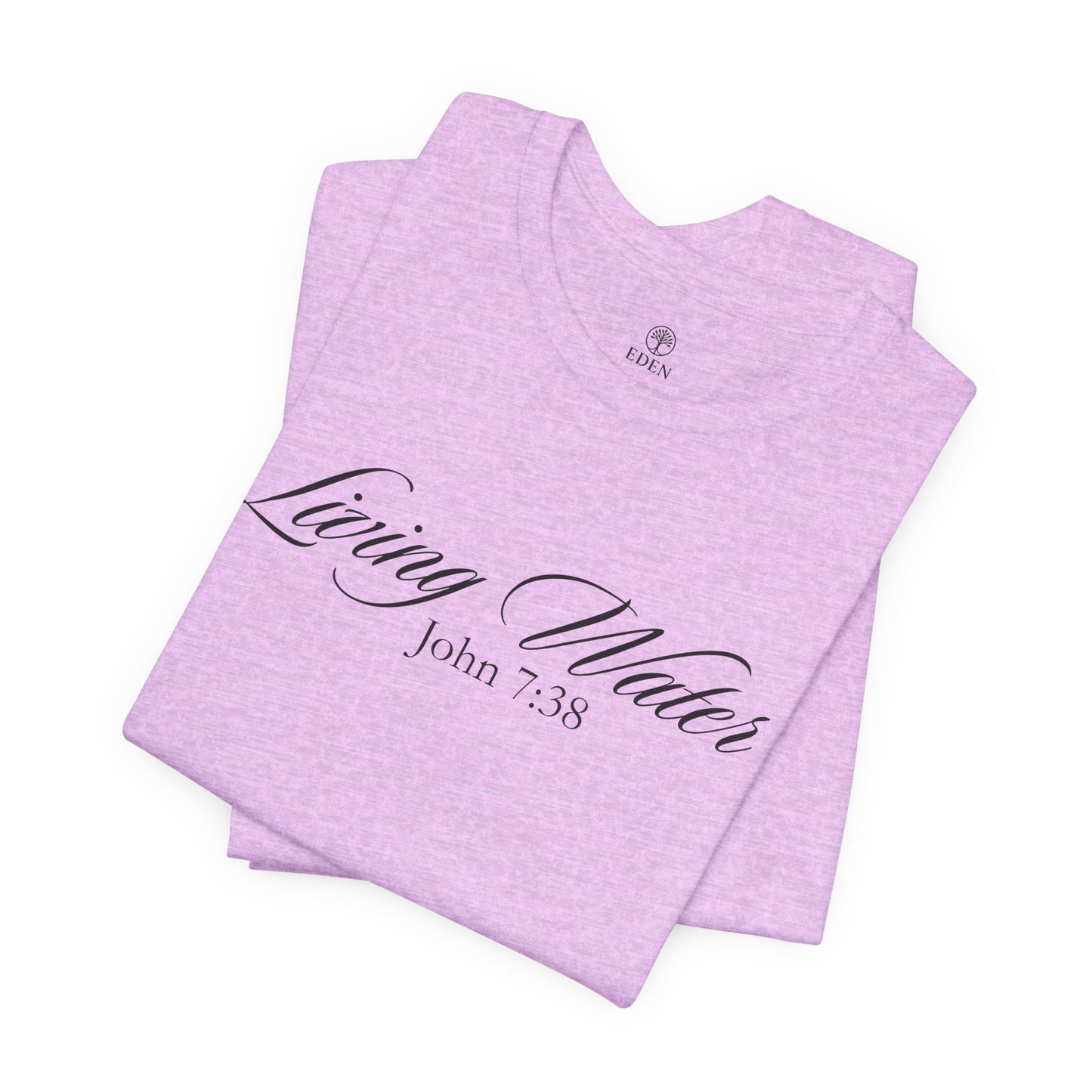 Living Water – Christian Minimalist T-Shirt (John 7:38)