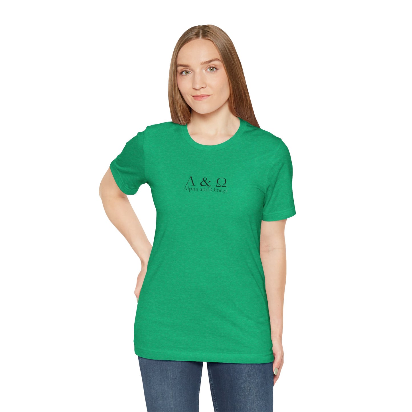 Alpha & Omega – Christian Symbol T-Shirt (Revelation 22:13)