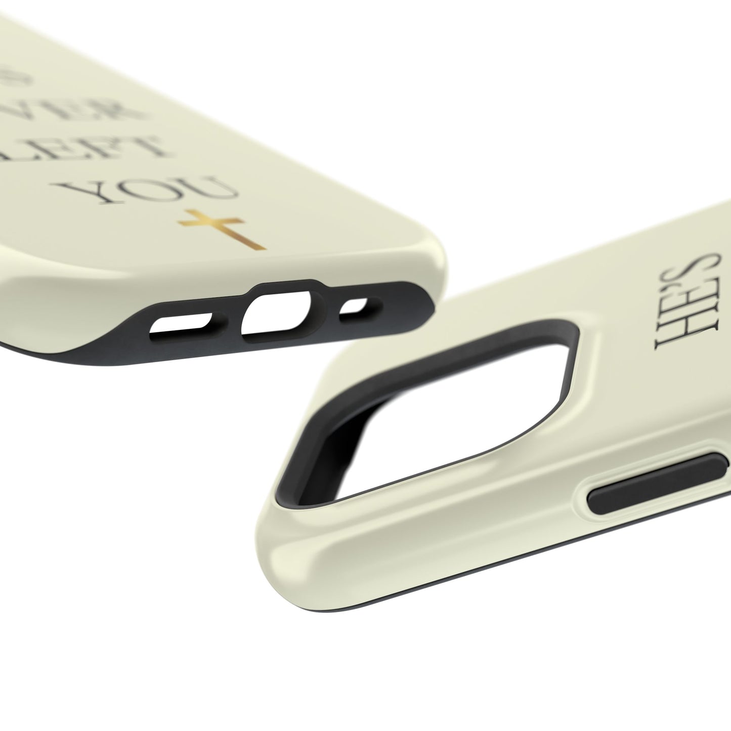 He’s Never Left You – Minimalist Christian Phone Case