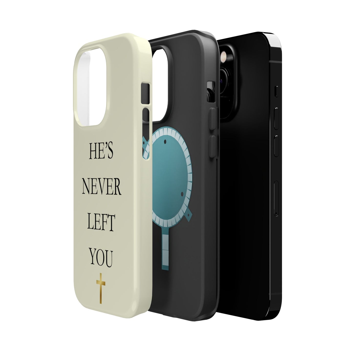 He’s Never Left You – Minimalist Christian Phone Case