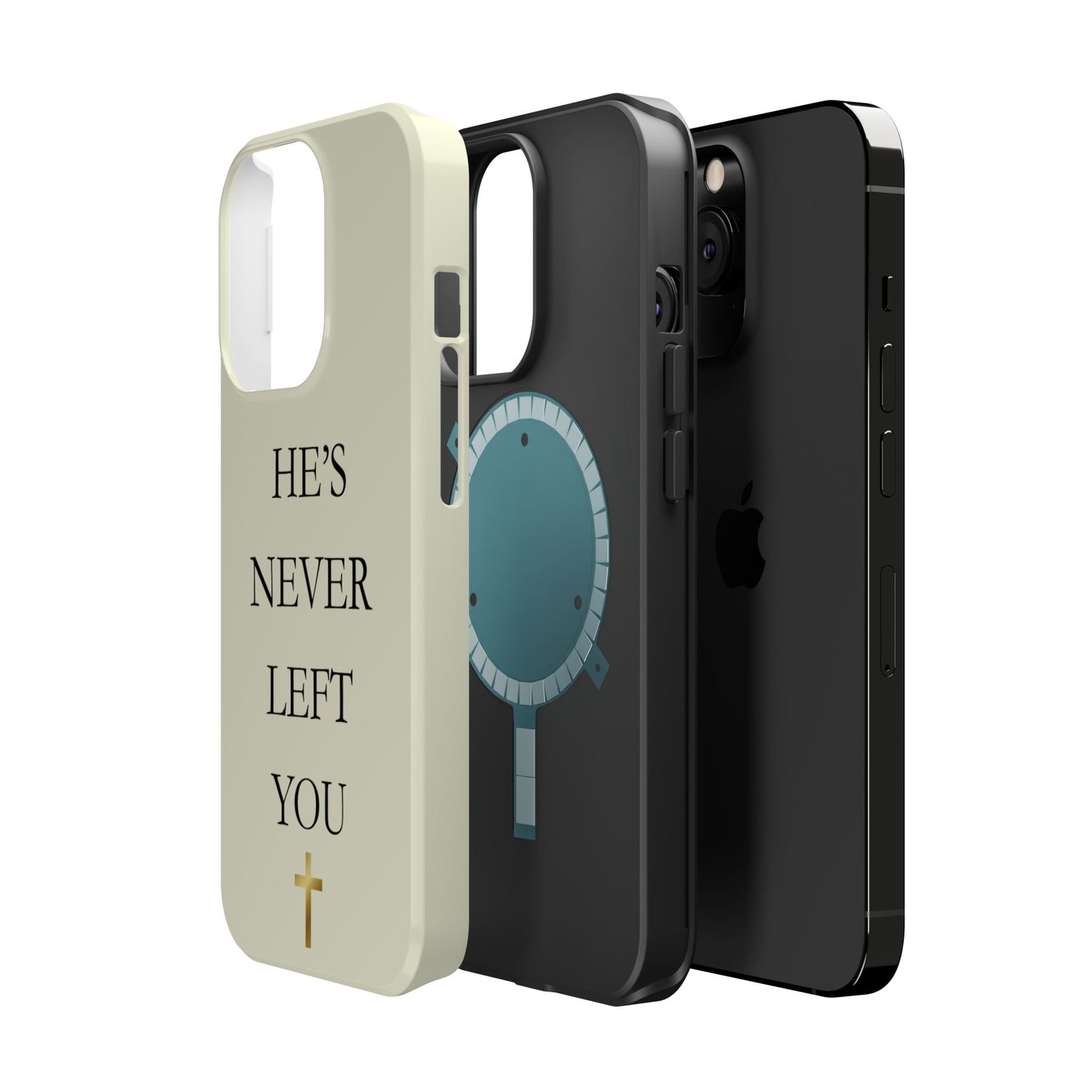 He’s Never Left You – Minimalist Christian Phone Case