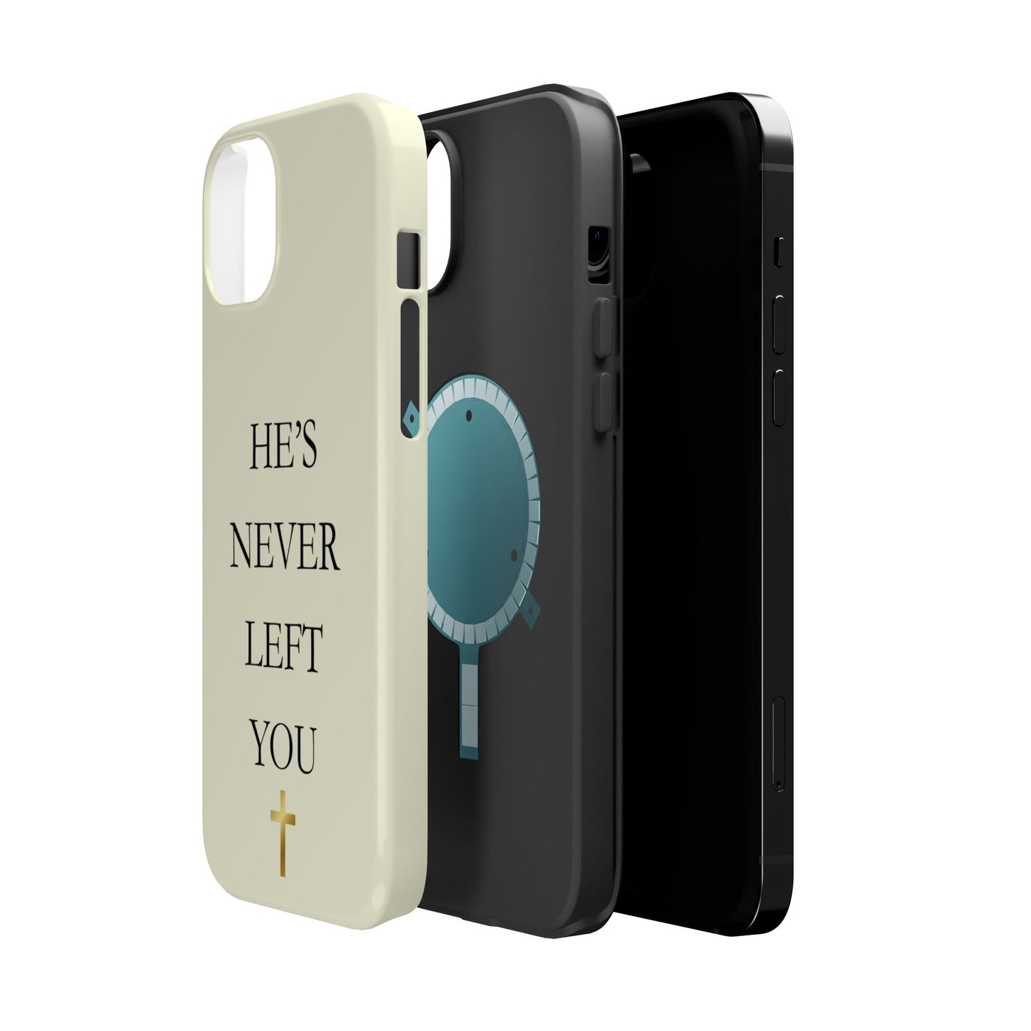 He’s Never Left You – Minimalist Christian Phone Case