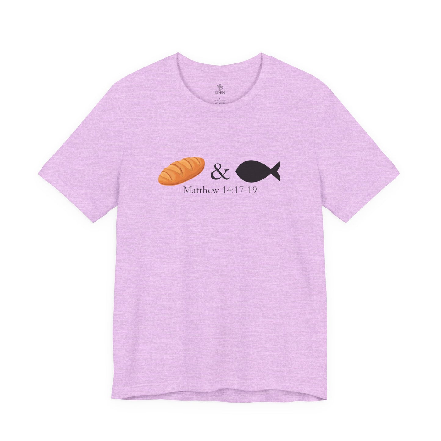 Loaves & Fish – Christian Minimalist T-Shirt (Matthew 14:17–19)