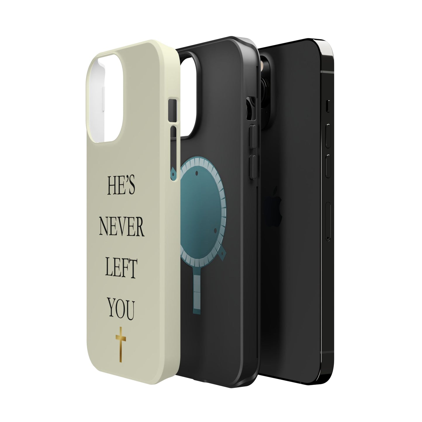 He’s Never Left You – Minimalist Christian Phone Case