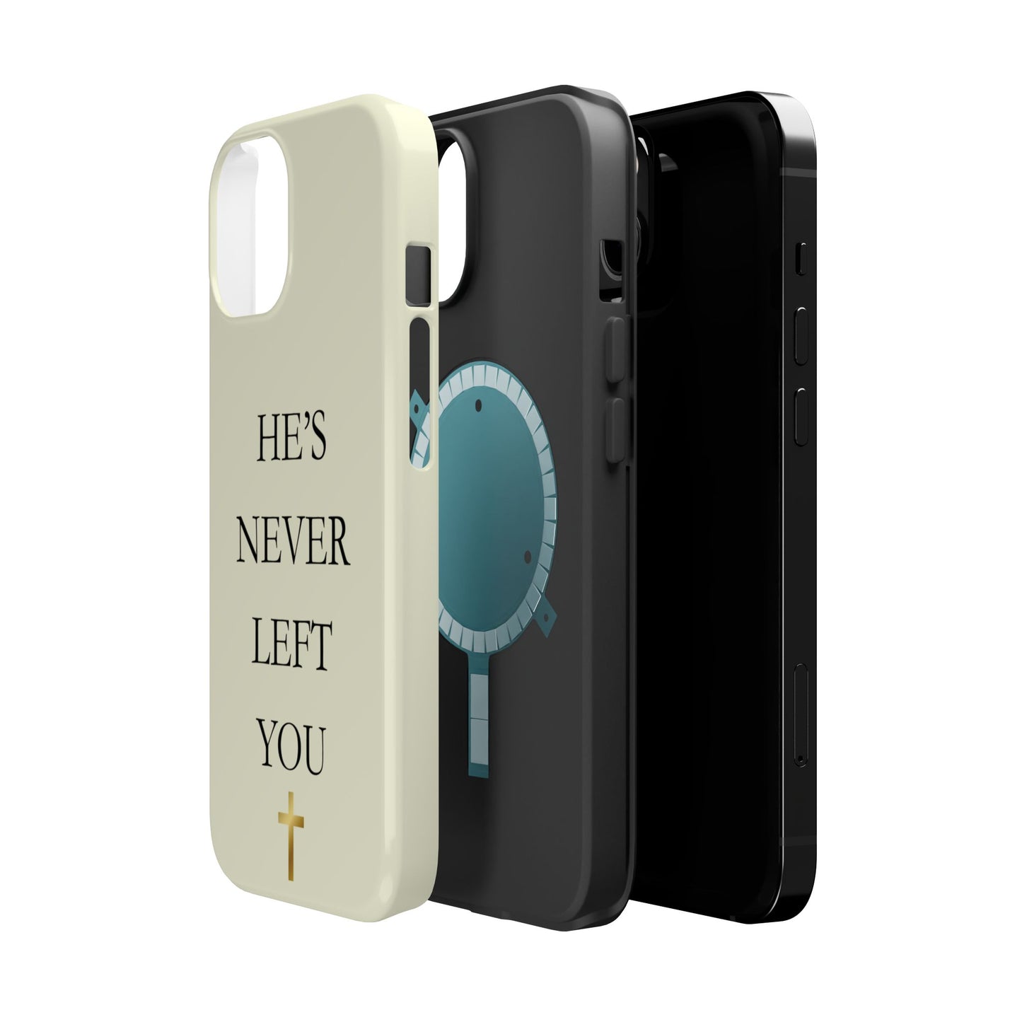 He’s Never Left You – Minimalist Christian Phone Case