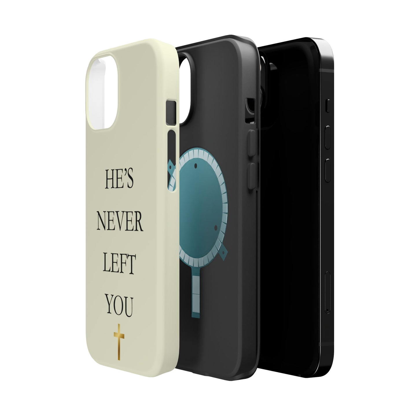 He’s Never Left You – Minimalist Christian Phone Case