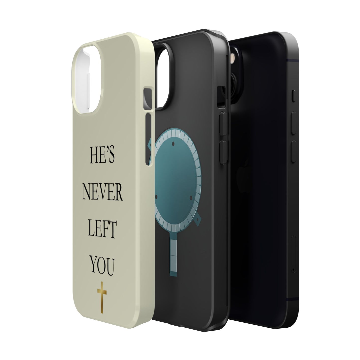 He’s Never Left You – Minimalist Christian Phone Case