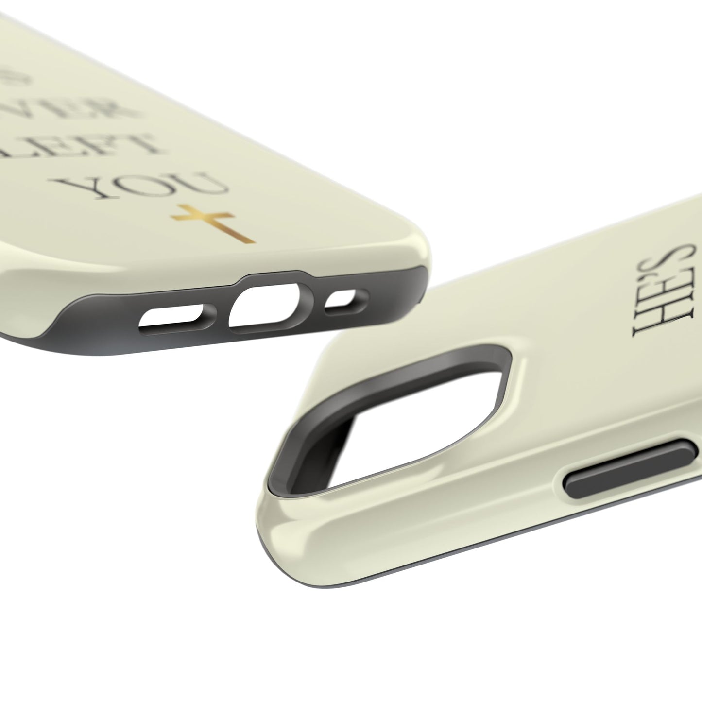 He’s Never Left You – Minimalist Christian Phone Case