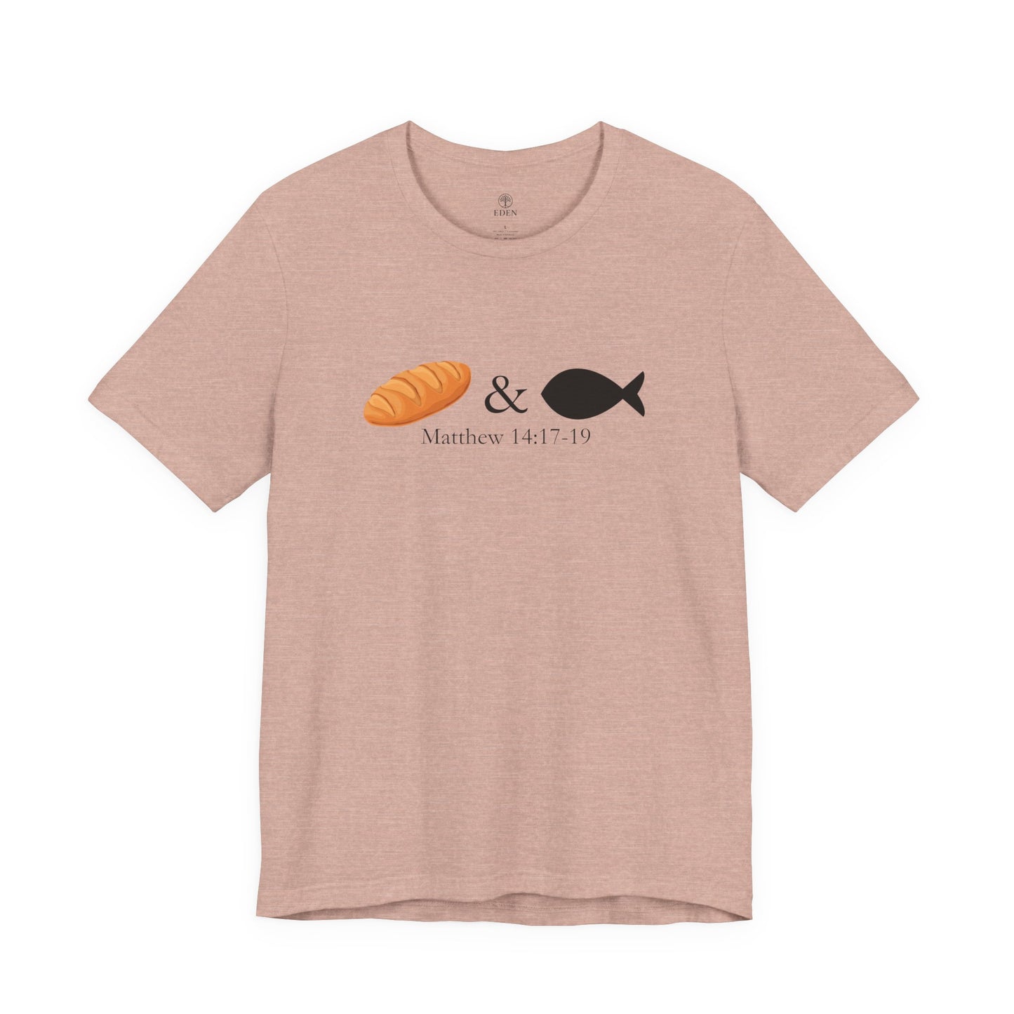 Loaves & Fish – Christian Minimalist T-Shirt (Matthew 14:17–19)