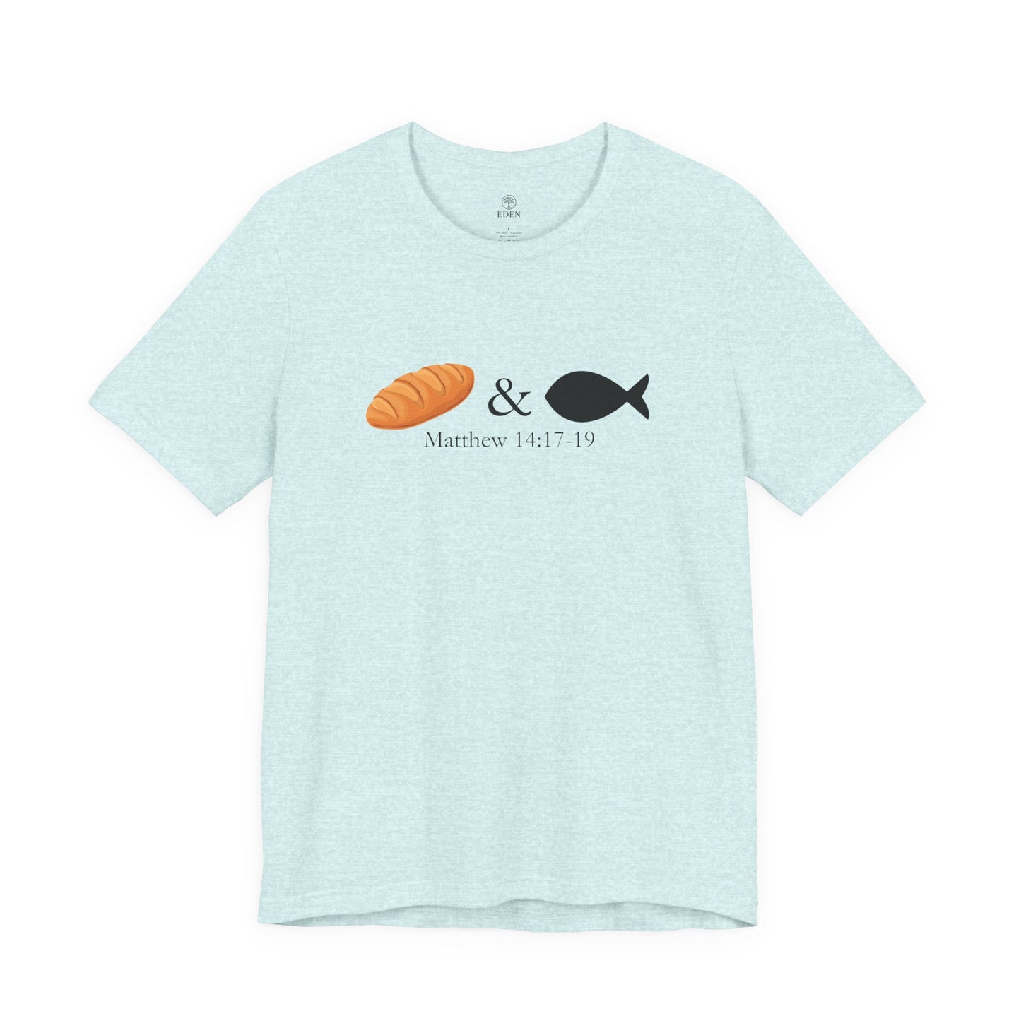 Loaves & Fish – Christian Minimalist T-Shirt (Matthew 14:17–19)