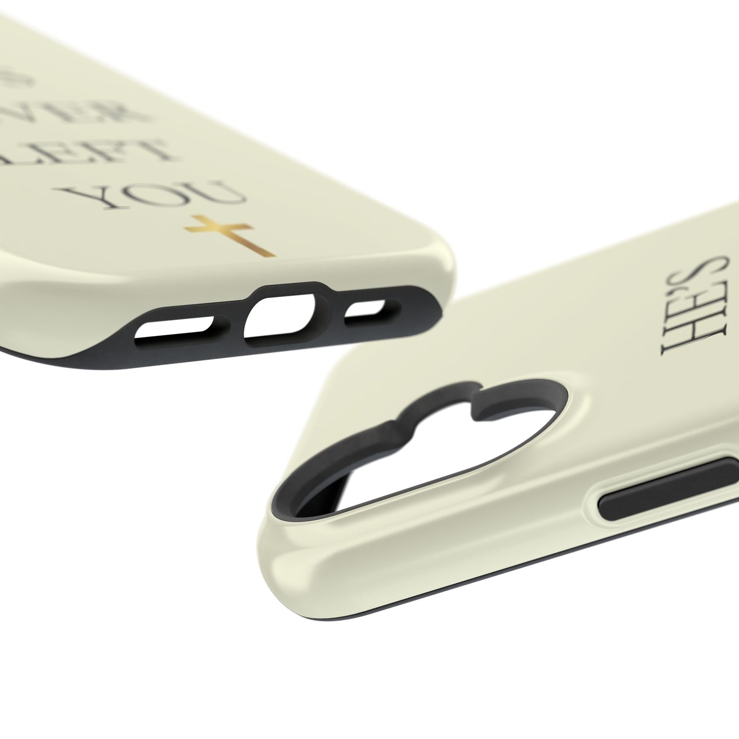 He’s Never Left You – Minimalist Christian Phone Case