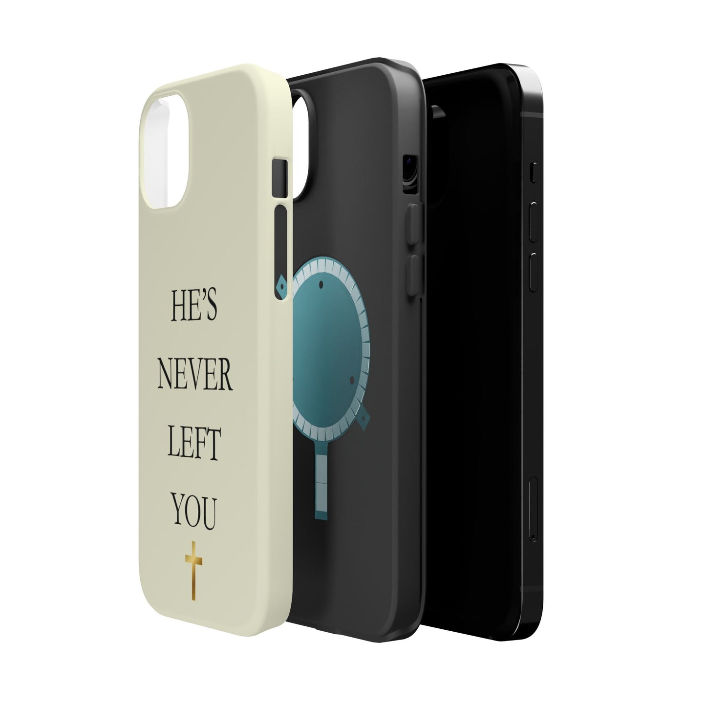 He’s Never Left You – Minimalist Christian Phone Case