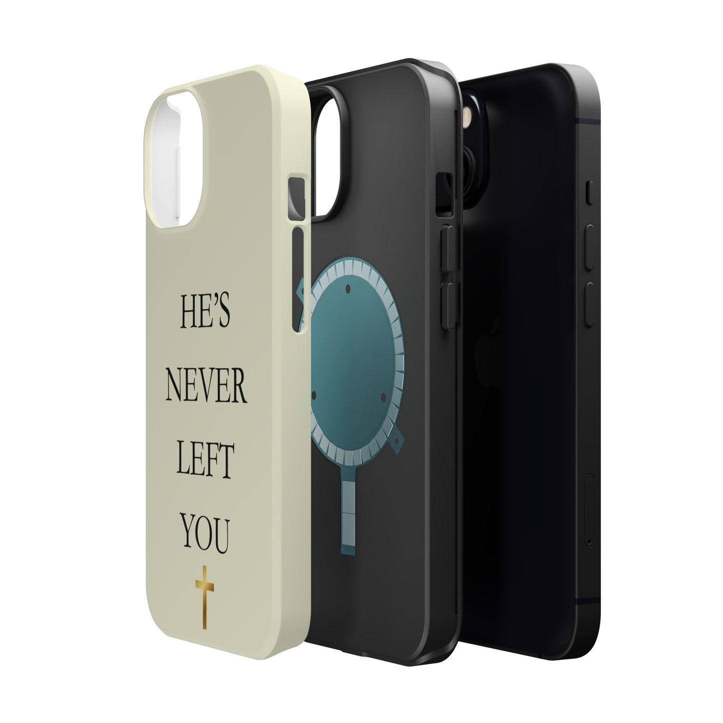 He’s Never Left You – Minimalist Christian Phone Case
