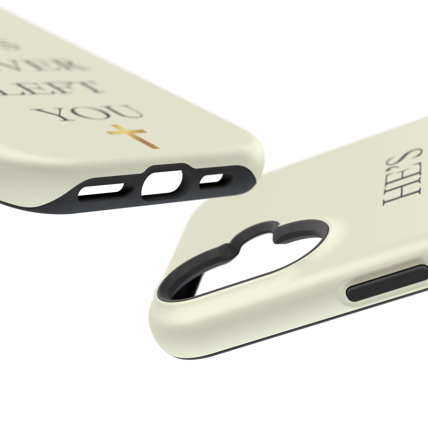 He’s Never Left You – Minimalist Christian Phone Case