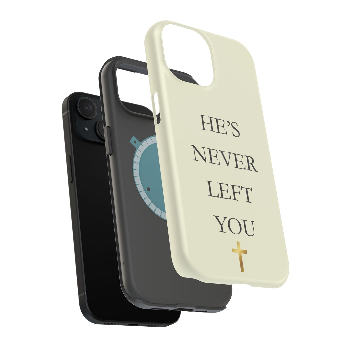 He’s Never Left You – Minimalist Christian Phone Case