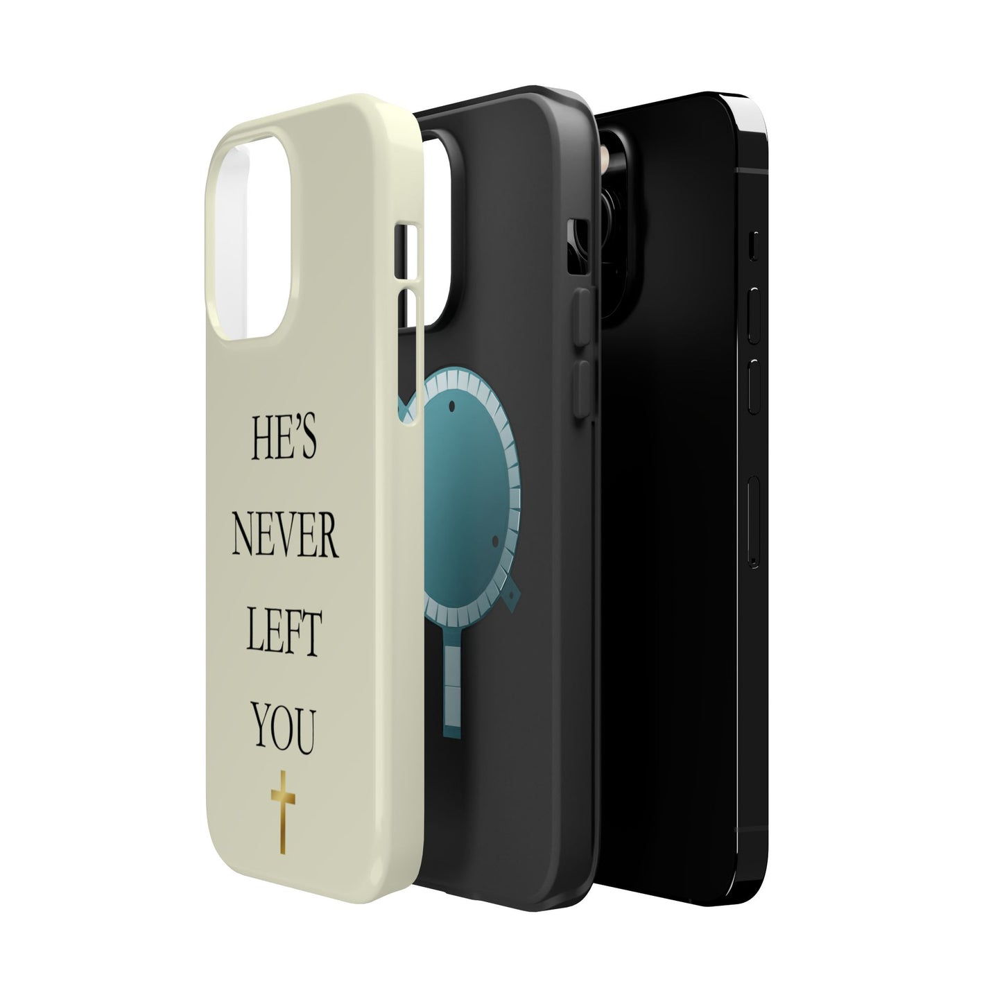He’s Never Left You – Minimalist Christian Phone Case