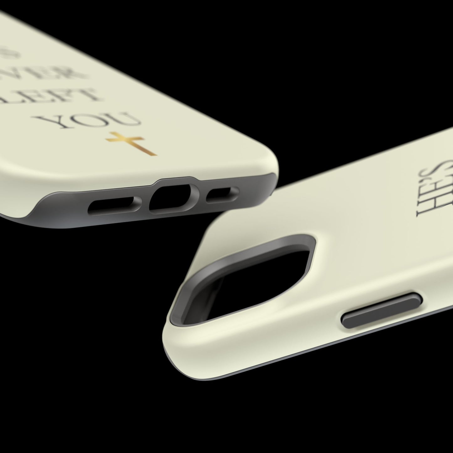 He’s Never Left You – Minimalist Christian Phone Case