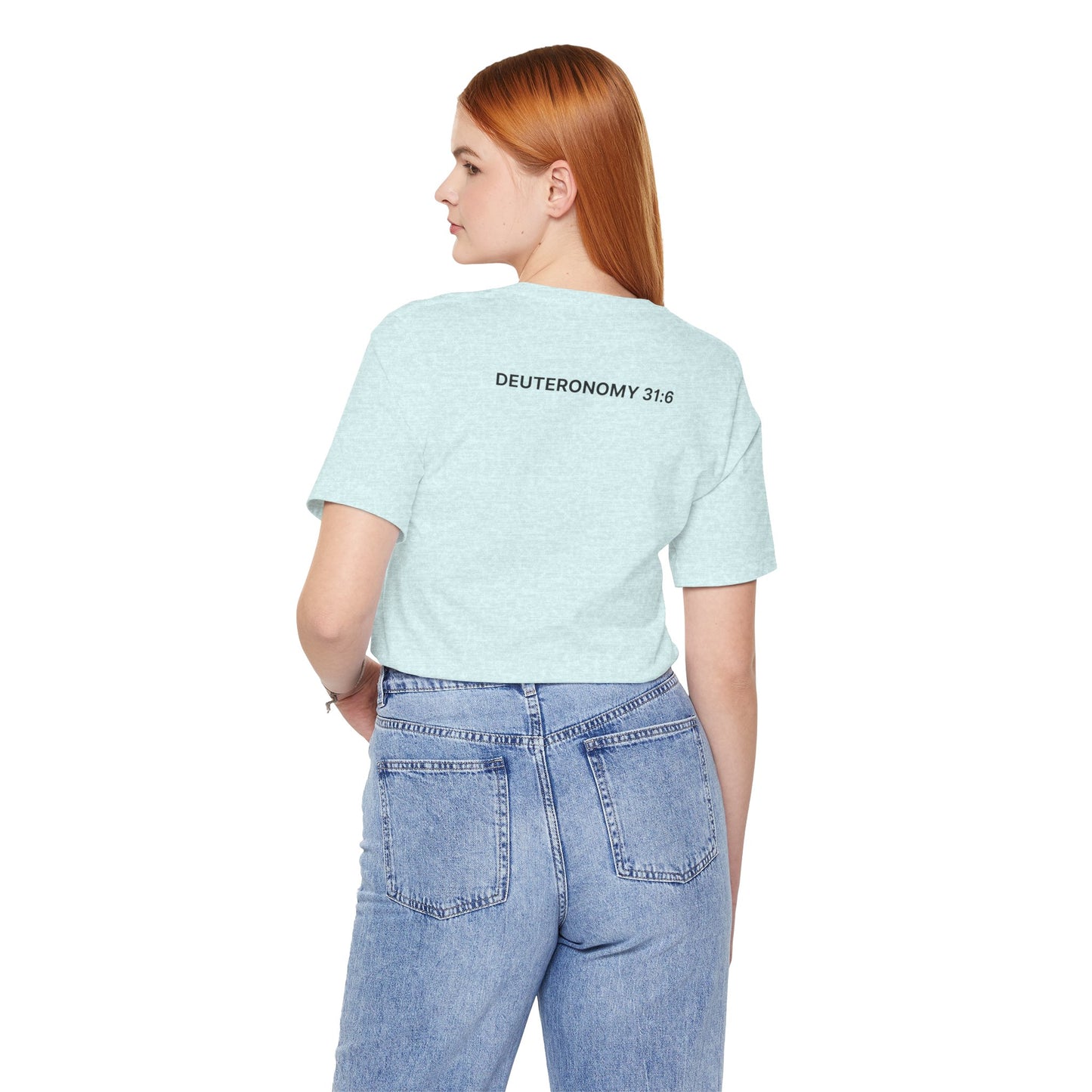 He’s Never Left You – Minimalist Christian T-Shirt