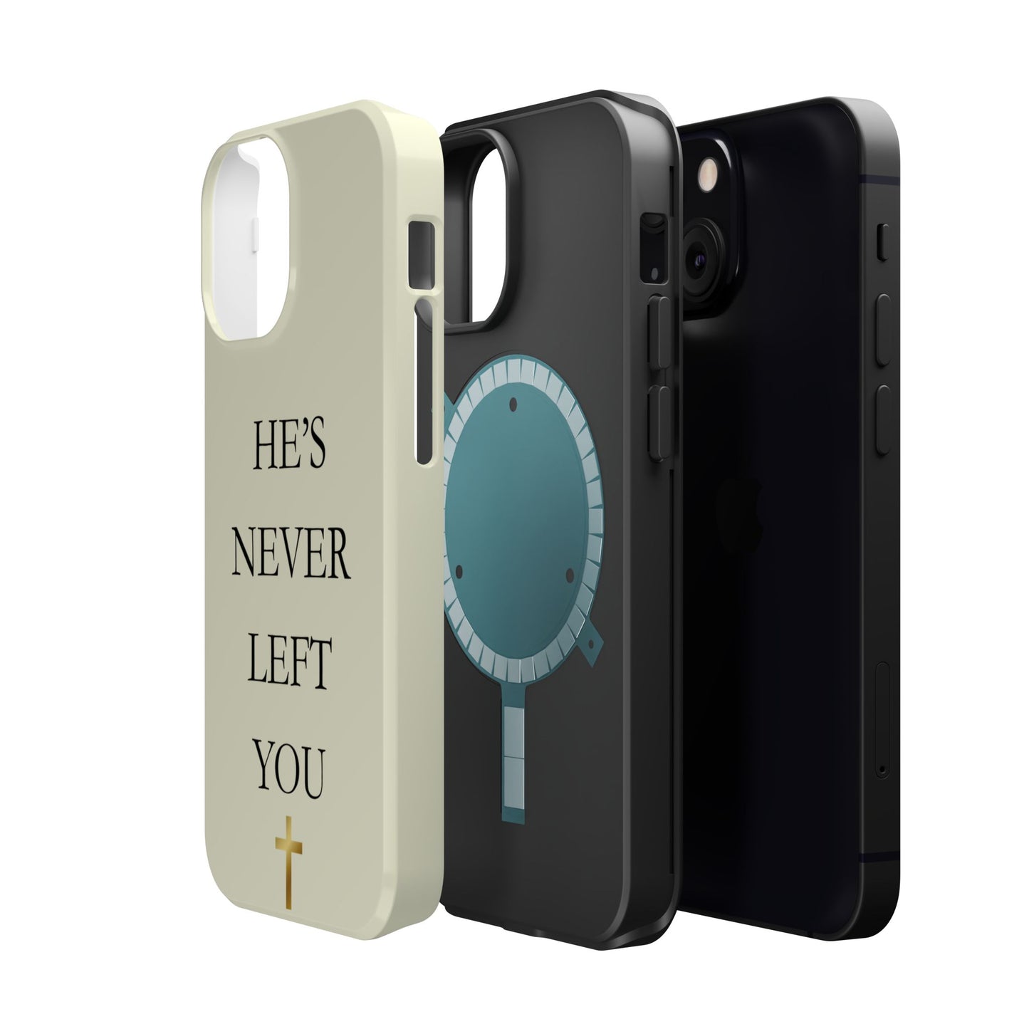 He’s Never Left You – Minimalist Christian Phone Case