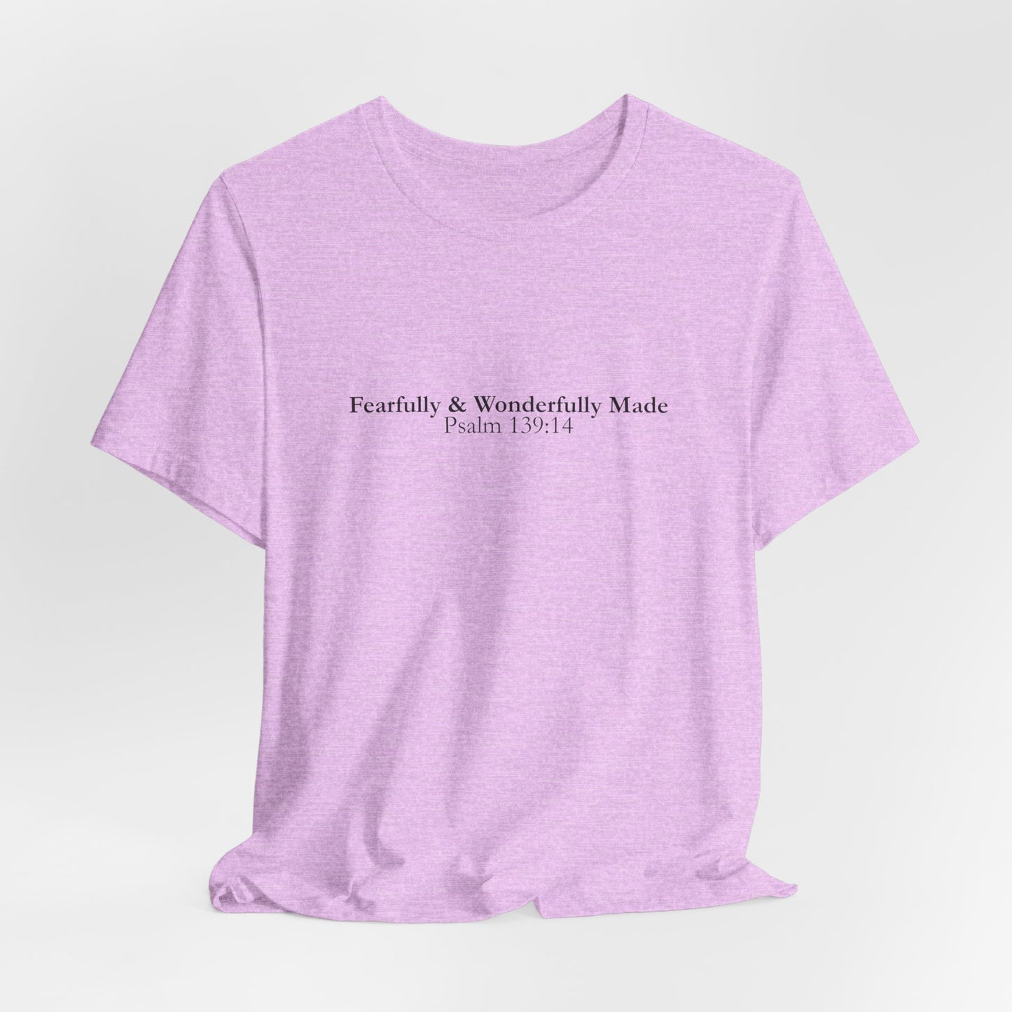 Fearfully & Wonderfully Made – Christian Minimalist T-Shirt (Psalm 139:14)