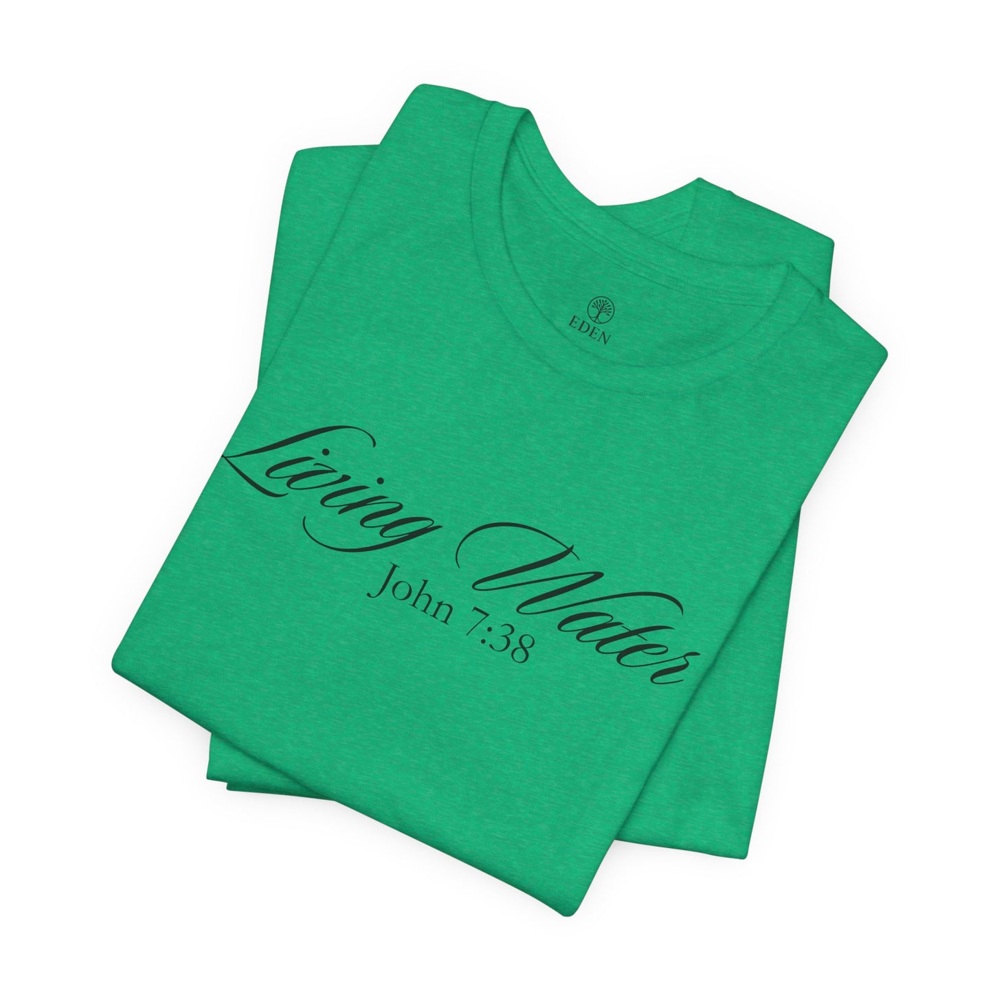Living Water – Christian Minimalist T-Shirt (John 7:38)